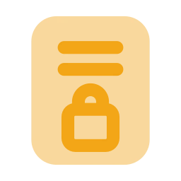 Nda document icon, Flat style
