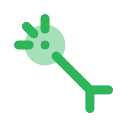 Neuron icon, Flat style