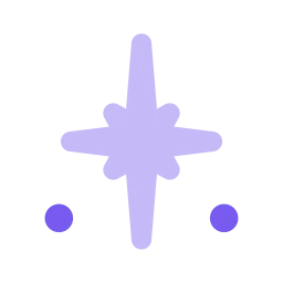 North star icon, Flat style