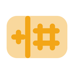 Opd token icon, Flat style