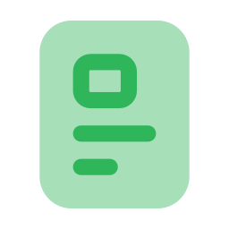 Packing slip icon, Flat style