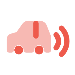 Parking sensor icon, Flat style