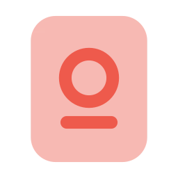 Passport icon, Flat style