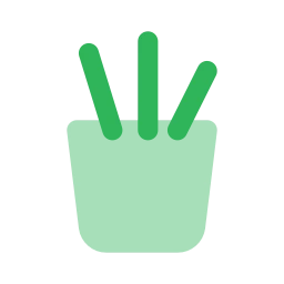 Pen holder icon, Flat style