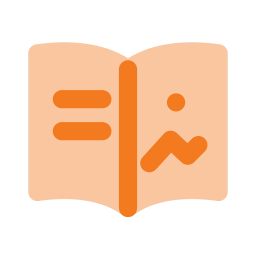 Picture book icon, Flat style