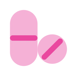 Pills icon, Flat style