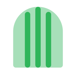 Prison window icon, Flat style