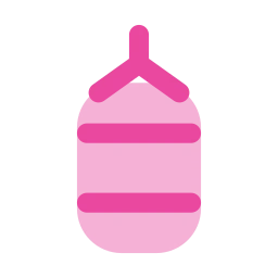 Punching bag icon, Flat style