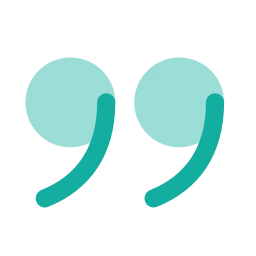 Quote icon, Flat style