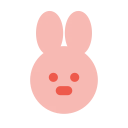 Rabbit icon, Flat style