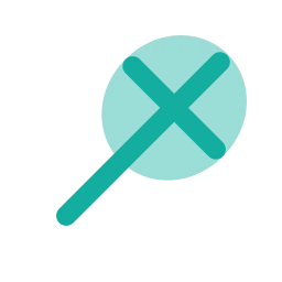 Racket icon, Flat style
