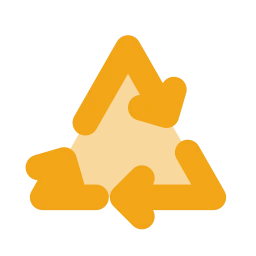 Recycle icon, Flat style