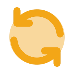 Refresh icon, Flat style