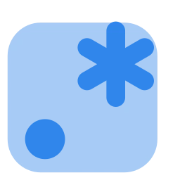 Regex icon, Flat style