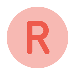 Registered icon, Flat style