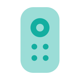 Remote control icon, Flat style