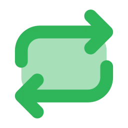 Repeat icon, Flat style