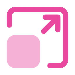 Resize icon, Flat style