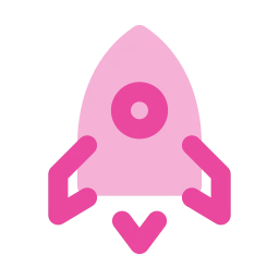 Rocket icon, Flat style