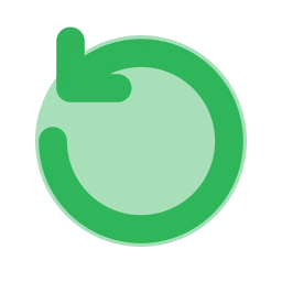 Rotate ccw icon, Flat style