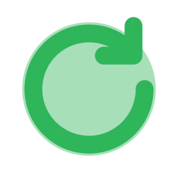 Rotate cw icon, Flat style