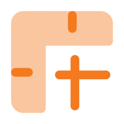 Ruler guides icon, Flat style