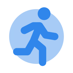 Running icon, Flat style