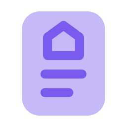 Sale deed icon, Flat style