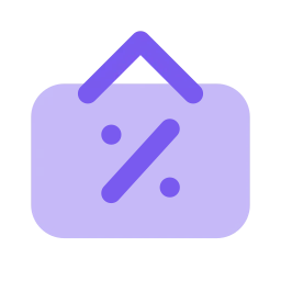 Sale sign icon, Flat style
