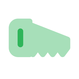 Saw icon, Flat style