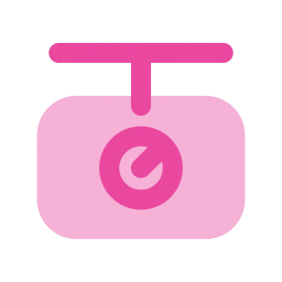 Scale weigh icon, Flat style
