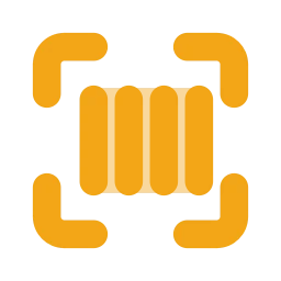 Scan barcode icon, Flat style