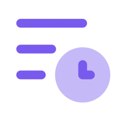 Schedule icon, Flat style