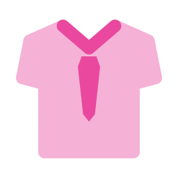 School uniform icon, Flat style