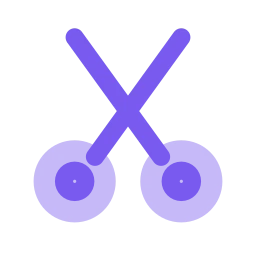Scissors icon, Flat style