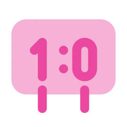 Scoreboard icon, Flat style
