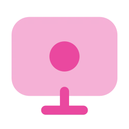 Screen record icon, Flat style