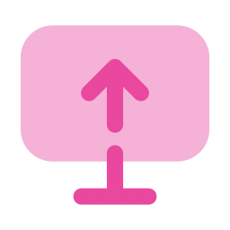 Screen share icon, Flat style