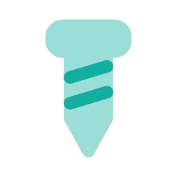 Screw icon, Flat style