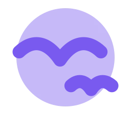Seagull icon, Flat style