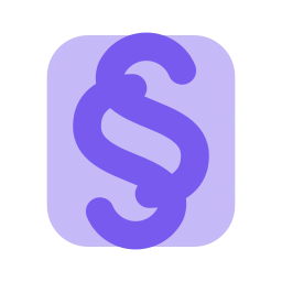 Section sign icon, Flat style