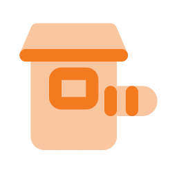 Security cabin icon, Flat style