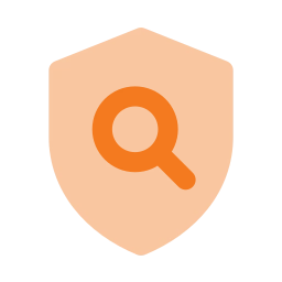 Security scan icon, Flat style