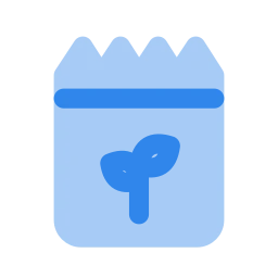 Seed packet icon, Flat style