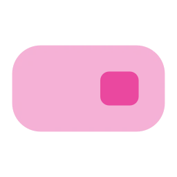 Segmented control icon, Flat style