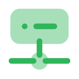 Server network icon, Flat style