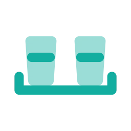 Serving tray icon, Flat style