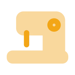 Sewing machine icon, Flat style