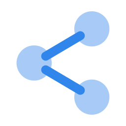 Share icon, Flat style