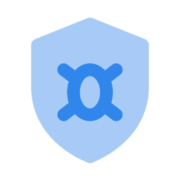 Shield bug icon, Flat style